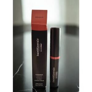 BAREMINERALS Barepro Longwear Lipstick .07 oz / 2 g GERANIUM ~ NEW IN BOX